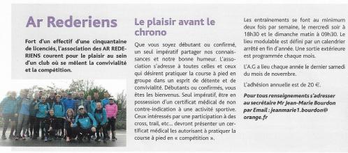Article municipalité Sainte Anne d'Auray - Janvier 2020