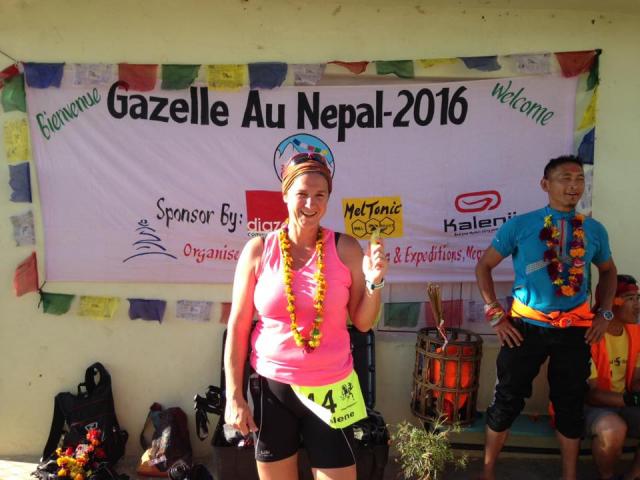 Solène à LA GAZELLE DU NEPAL 2016