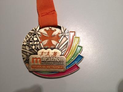 Médaille marathon de Toulouse
